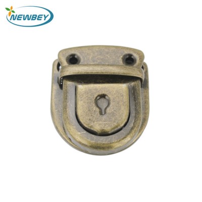 Custom Bag Accessories Hardware Metal Push Lock For Leather Bags